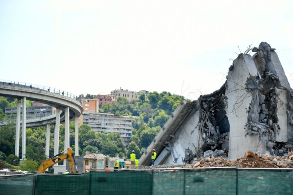 L'Italie commémore l'écroulement du pont de Gênes et ses 43 morts, un an après