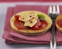 CARPACCIO DE BOEUF AU FOIE GRAS