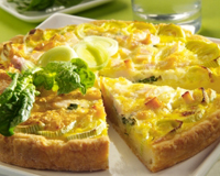 QUICHE AUX POIREAUX ET AU MAGRET DE CANARD