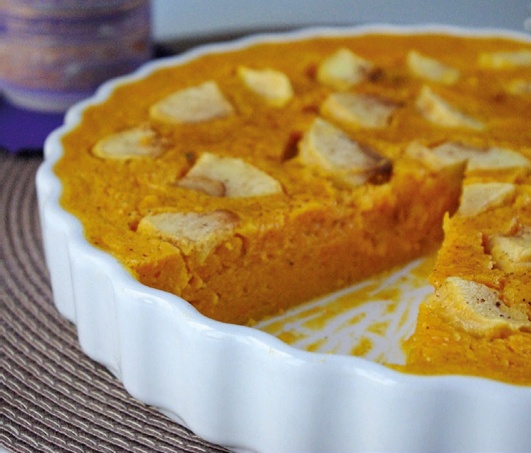 Flan de butternut à la pomme